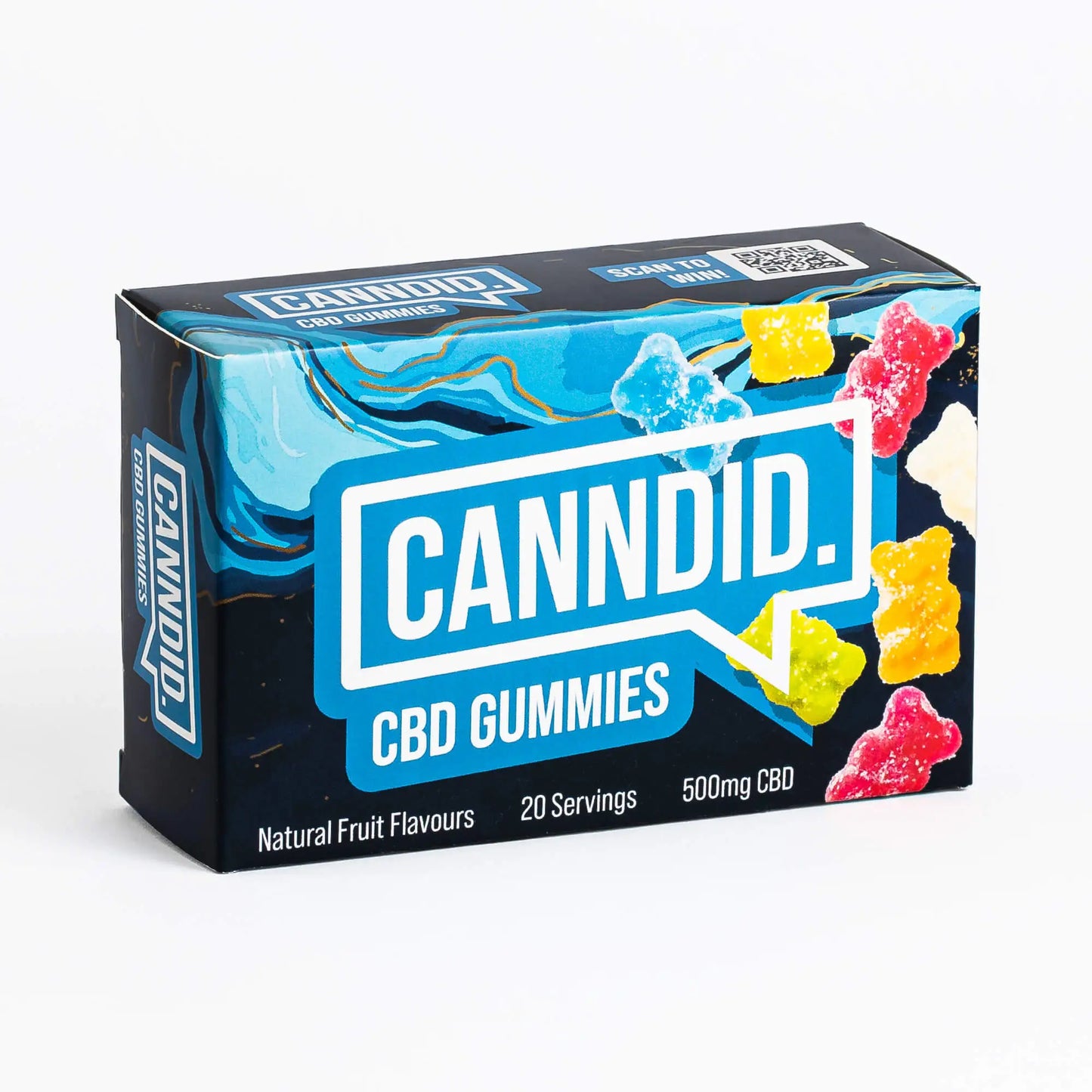 Canndid CBD Gummies | 500mg | 20 Gummies | Vegan