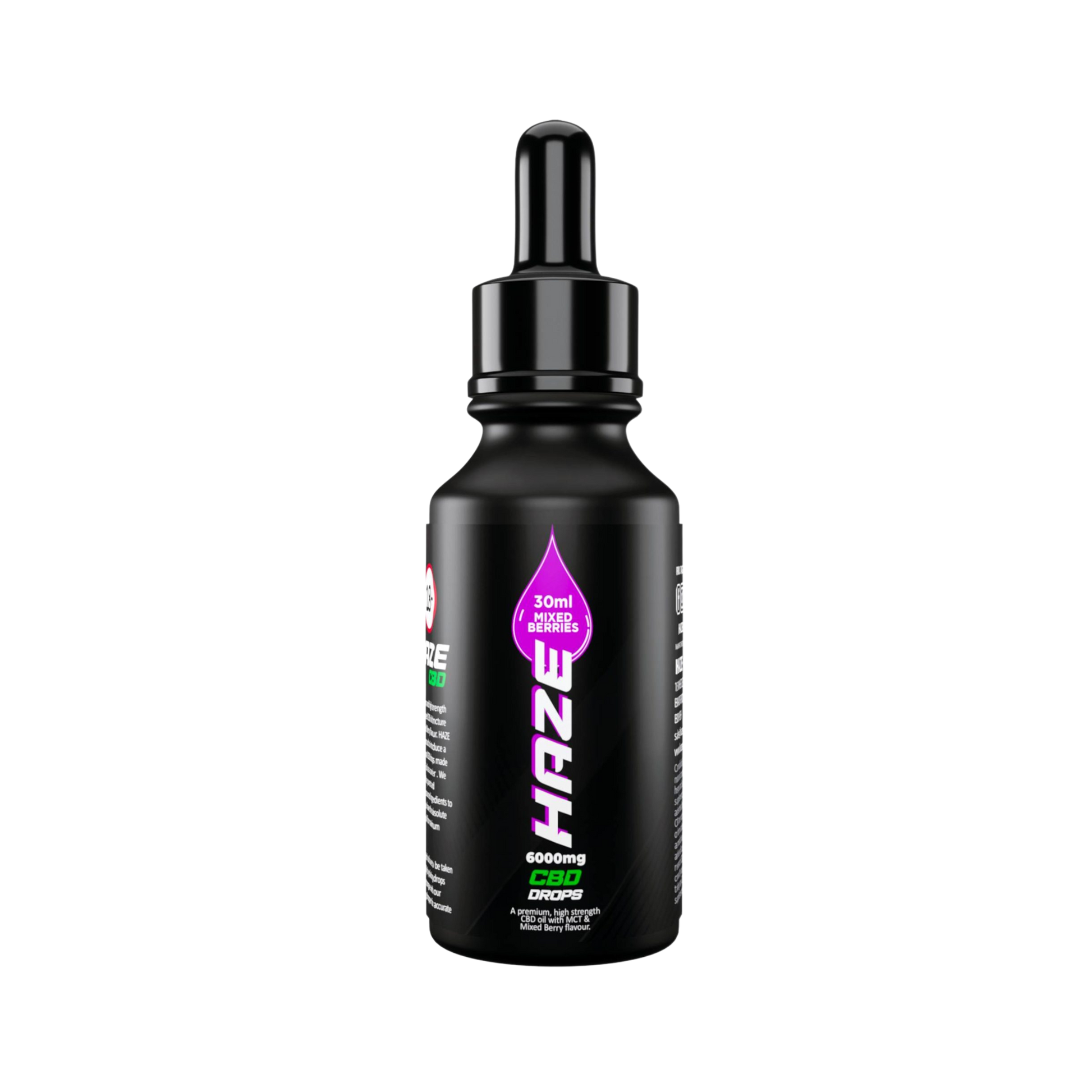 Haze 6000mg CBD Drops, Mixed Berries